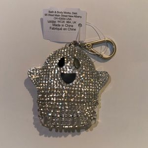 BNWT Bath & Body Works Gemstone Ghost Anti-Bac pocket holder keychain 👻